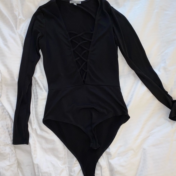 Charlotte Russe Tops - CR Long Sleeve Body Suit